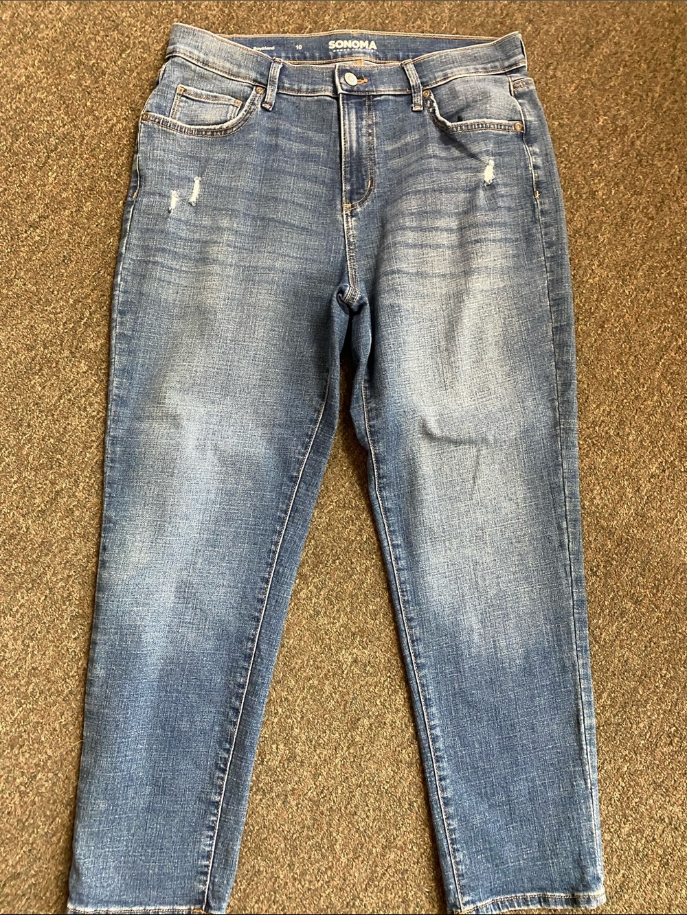 Sonoma Medium Wash Ankle Slim Jeans - Light Blue